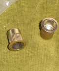 20 Piece Rivet Nut Inserts 3/8-16 UNC Knurled Large Flange Carbon Steel Zinc Plated for strong threaded holes on fabric