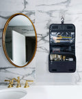 Big Capacity Hanging Hook Travel Toiletry Bag Waterproof Cosmetic Organizer For Men And Women Holds Full Size Toiletries Brushes