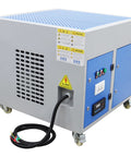 Top Tier Downdraft Table Dust Collector Vacuum For Metalworking Grinding Bench featuring gray and blue design, 800x800x750mm size.