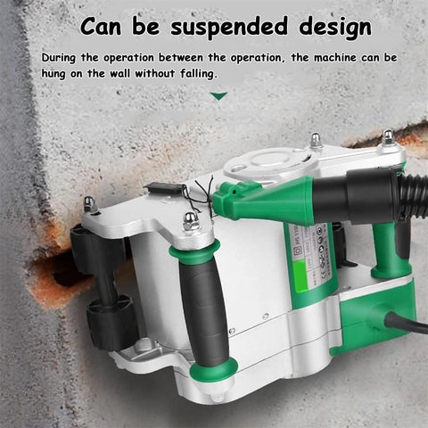 Pro Grade Heavy Duty Electric Wall Chaser For Concrete Walls 1100W 1600RPM with suspended design detail.