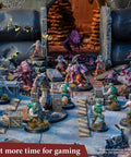 Fantasy tabletop miniatures in action-packed dungeon scene with Speedpaint Plasmatic Bolt 2.0 acrylic paint effects.