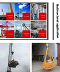 Beefy Heavy Duty Polyester Lifting Net With Four Slings For Outdoor Cargo Hoisting And Material Handling
