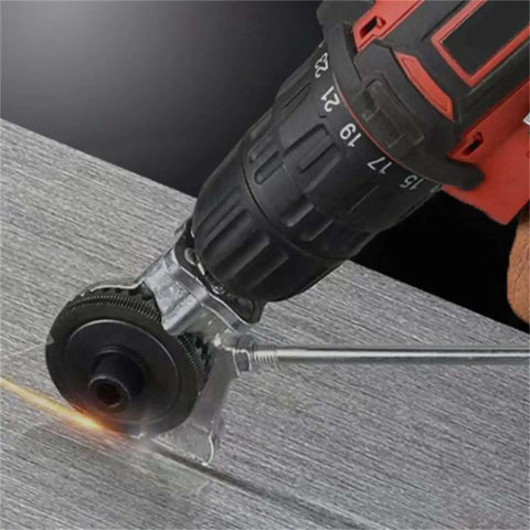 Heavy Duty Drill Nibbler Sheet Metal Cutter Attachment for Electric Drills Cutting Steel with No Sparks and Smooth Burr Free Edges