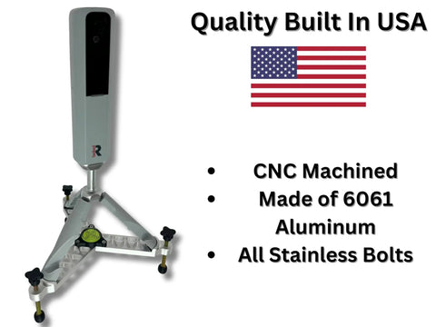 Pro Grade Aluminum Leveling Stand For Rapsodo MLM2Pro Golf Launch Monitor CNC Machined Precision Durable Bubble Level Included