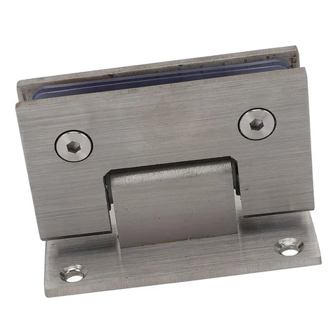 Heavy Duty Stainless Steel Glass Shower Door Hinges 90 Degree Fits 8 To 12mm Glass Quiet Operation Easy Install For Bathroom And Cabinet