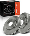 Heavy Duty Front Vented Disc Brake Rotors Two Pack Measures 11.02 Inches for Nissan Cube Sentra Versa 2007 To 2014.