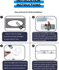 Installation instructions for 4 Inch LED Canless Recessed Square Downlight with Junction Box 5 CCT Adjustable Dimmable Ceiling Light.