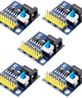 Five Pack Do It All DC-DC Power Modules For 12V To 3.3V And 5V Conversion With Triple Outputs 3.3V 5V And 12V Pass Through 800mA Max Input