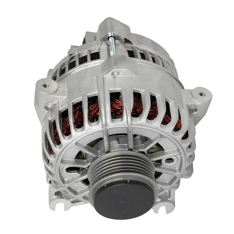 Badass Heavy Duty Alternator Swap For 2005 Through 2008 Ford Mustang 4.6L featuring detailed view of the 135A alternator.