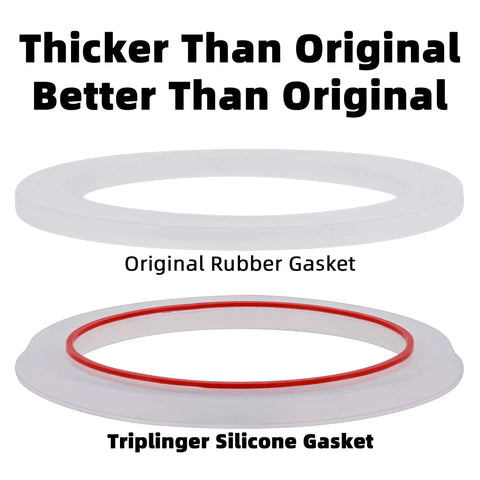Top Notch Silicone Sealing Gaskets For 1 Cup Moka Express Stovetop Espresso Makers Six Pack Replacement Rings comparison