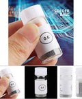 Pro Grade BGA Reball Solder Balls Kit 0.6mm For GPU CPU IC Chips And PCB Soldering Universal Stencil Ball Set For Precise Reballing And Solder Work Pack, featuring a close-up of the 0.6mm solder ball bottle.