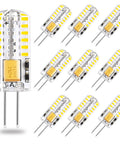 G4 LED Bulbs 12V AC/DC Bi-Pin Base For Landscape Lighting Non Dimmable 3W 2700K Warm White 30W Equivalent Low Voltage LED Replacement