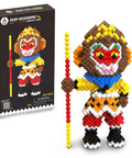 Monkey King Building Blocks Set Inspired by Chinese Mythology Epic 557 Piece STEM Educational Toy for Teens and Adults 14 Plus Brain Teasing Assembly Puzzle to Boost Creativity and Patience; 9.37in figure and box