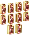 10 Piece M6 Barrel Nut Set Slotted Barrel Cross Dowel Nuts For Furniture Bed Crib And Chairs Hardware Replacement Durable Carbon Steel