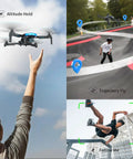 Starter Friendly Beginner Drone With 1080P Camera And Brushless Motors Long Flight Time One Key Takeoff And Landing RC Quadcopter in action