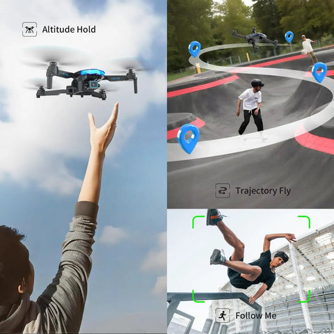 Starter Friendly Beginner Drone With 1080P Camera And Brushless Motors Long Flight Time One Key Takeoff And Landing RC Quadcopter in action