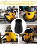Table Saw Vacuum Adapter 2.5 Inch Outlet To 1.875 Inch Shop Vac Hose For Dust Collection Fits Dewalt DWE7491RS DWE7491 Table Saw