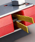 Pallet Strapping Tool With Thickened Ergonomic Handle And Easy Grip Belt Opener for precise cutting close-up view