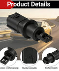 Top Shelf Intake Air Temperature Sensor Iat No Sweat Install Compatible With Chrysler Pt Cruiser Sebring Dodge Caliber Grand Caravan Jeep Compass Patriot Auto 4606487Aa Ab in close-up view, showcasing precision design and sturdy material.