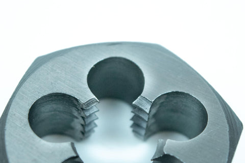 5/8-11 NC Hex Die For Precise Threading, Heavy-Duty High Carbon Alloy Steel, Heat-Treated And Tempered, Precision Cut External Threads, Built Tough For Metalworking Projects