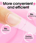 Hema Free Solid Nail Glue Gel for False Nail Tips that sticks fast with strong adhesion cruelty free vegan ideal quick cure