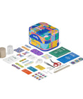 Comprehensive First Aid Kit With 240 Pieces For Grab And Go Home Car Or Travel FSA Eligible Adhesive Bandages Tape Nonstick Pads.