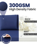 Outdoor Loveseat Cushion Set for Patio Comfort Cozy Up Your Outdoor Space 46 by 26 Inch Deep Seat Cushions Waterproof