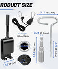 Heavy Duty Ice Anchor Tool Kit For Ice Fishing Shelter And Ice Houses dimensions and components overview