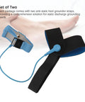 ESD Heel Grounder Straps Set One Size Fits All Adjustable Shoes Straps With Buckle For Grounding Electronics Anti Static Foot Straps