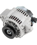 Alternator Replacement 12V 60A CW Drop-In Fit 2.4L 1985-1991 Pickup, 4Runner 2.4L 1985-1992 Auto, Celica 2.4L 1985, Replaces 14456 100211-3551 100211-2030, High-Quality 60 Amp Alternator For Reliable Electrical Charge, front view