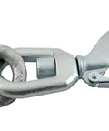 Heavy Duty Swivel Hook With Shackle 10k Capacity For Lifting And Rigging 360 Degree Rotation Safe Quick Connect Rugged Steel Construction Ideal For Industrial Hoists And Towing, in steel finish