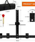 Pro Grade Cabinet Hardware Jig Tool, Adjustable Drill Template For Handles And Pulls On Drawers And Doors, size shown
