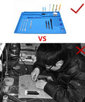 Large Anti Static Heat Insulation Silicone Soldering Mat For Computer Repair And Electronics Workbench Pro Grade
