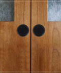 Six Pack Black Closet Door Finger Pulls Two And One Eighth Inch Opening Hole Five Sixteen Inch Depth on wooden doors