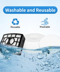 Washable filters from Soft Bristle Brushroll HEPA Foam Filter Replacement Kit For DuoClean NV800 NV800W NV801 NV801Q NV803 UV810 Vacuum Cleaners