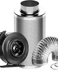 Air Filtration Kit With 8 Inch Inline Fan 740 CFM Carbon Filter And 25 Feet Of Ducting For Grow Tents A Complete Ventilation Bundle