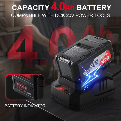 Beast Of A 20V Max Brushless Cordless Impact Driver Kit 4.0Ah battery with charger and indicator lights, for metal and wood projects