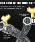 Heavy Duty Liquid Sucker Hand Pump With Large Bore Ball Valves And High Flow Hoses showing thick hose with large outlet and valve.