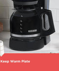 12 Cup Coffee Maker With Vortex Technology And Sneak A Cup Pause No Mess Pour Easy On Off Switch Non Drip Carafe
