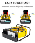 Heavy Duty Sewer Camera With 100 Ft Cable And Built In 16Gb Dvr for easy retracting yellow cable reel and display unit.