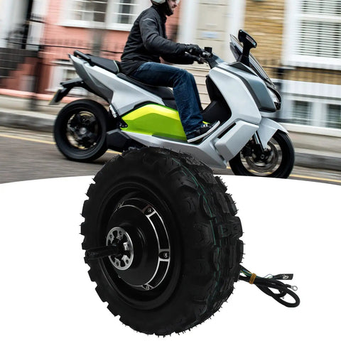 Beefy 11 Inch Wheel Hub Motor For 36 To 120V Systems 500 To 3500W Electric Motorbike Scooter Hub Drive Ideal For Electric Bikes Go Karts
