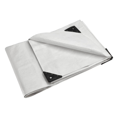 12x20 Ft Heavy Duty Poly Tarp 10 Mil Waterproof UV Resistant True To Size Cover For Camping Construction Boats And Equipment With Rust Proof Grommets Tear And Rip Resistant Extra Thick Tough As Nails