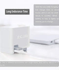 Hands Free Faucet Adapter USB charging detail, highlighting endurance and IPX6 waterproof feature, shown charging in white color