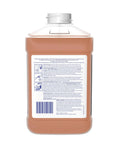 Back label of 2.5-liter jug of Concentrated Neutral Floor Cleaner No Rinse Formula Daily Mopping Solution for commercial use.