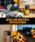 Cordless Heat Gun With LED, Same Specs As Top Model, 990F Max, 42 Minute Runtime, Includes Two 2Ah Batteries, ideal for various tasks.