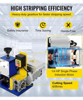 Top Tier Portable Electric Wire Stripping Machine For Scrap Copper Recycling High Speed Cable Cutter with 1/4 HP motor.