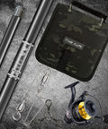 Fishing Tackle Binder Lure Storage Bag for Soft Baits Rigs and Jigs Easy Carry Lightweight 9.5 x 8.3 Inches Black Camouflage
