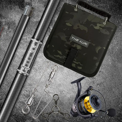 Fishing Tackle Binder Lure Storage Bag for Soft Baits Rigs and Jigs Easy Carry Lightweight 9.5 x 8.3 Inches Black Camouflage