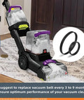 Vacuum cleaner on carpet with Replacement Belt Set For PowerForce PowerBrush Pet XL 3071 And TurboClean DualPro Pet 3067 inset