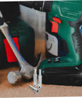 3 Piece Wire Stripper Set With Heavy Duty Auto Cable Stripper And Electric Crimping Tool Fast Wire Twister on workbench with drill.